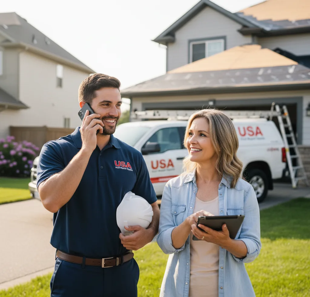 USA Roof Repair Experts customer support in Bells